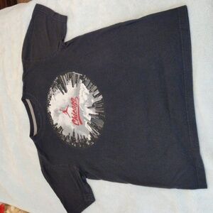 Jordan shirt with Chicago displayed in the middle